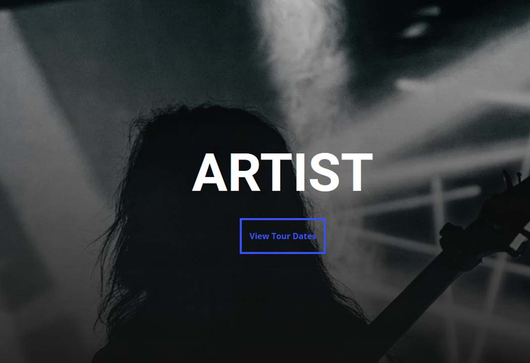 Artist Website Template 01